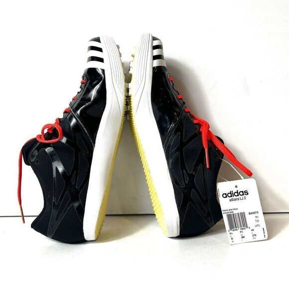 Adidas Adizero LJ 2 Athletisme Mens 10 Track & Field Shoe Spikes Black/White New - Picture 7 of 11